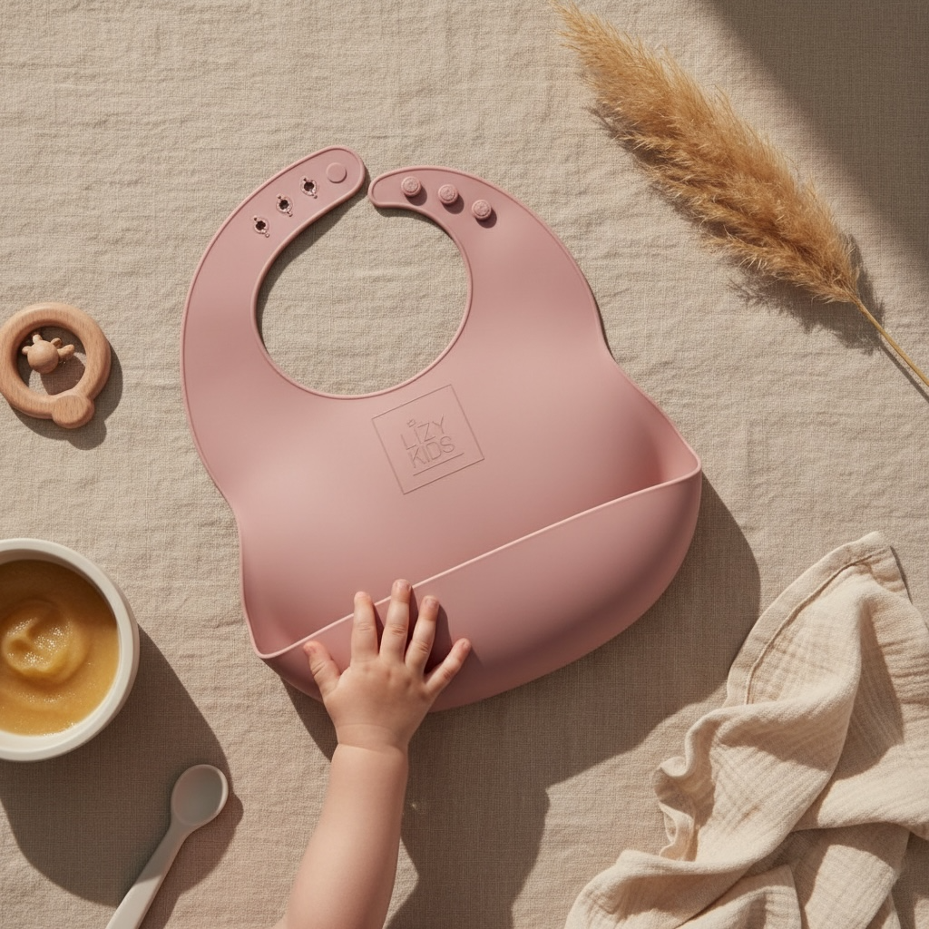 LIZY KIDS® Silikonlätzchen – Dusty Rose